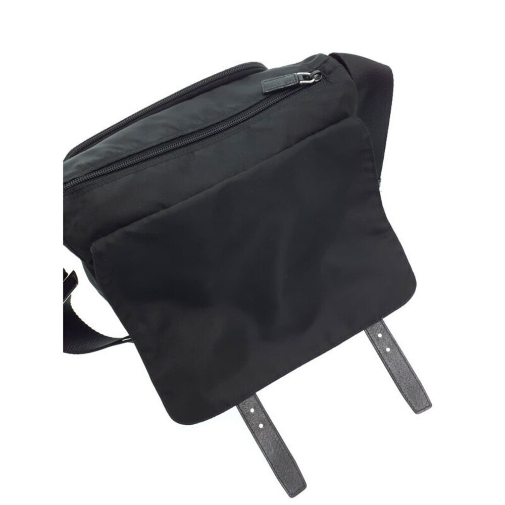 Prada Tessuto Crossbody messenger bag saffiano Leather Nero Black - Picture 9 of 9